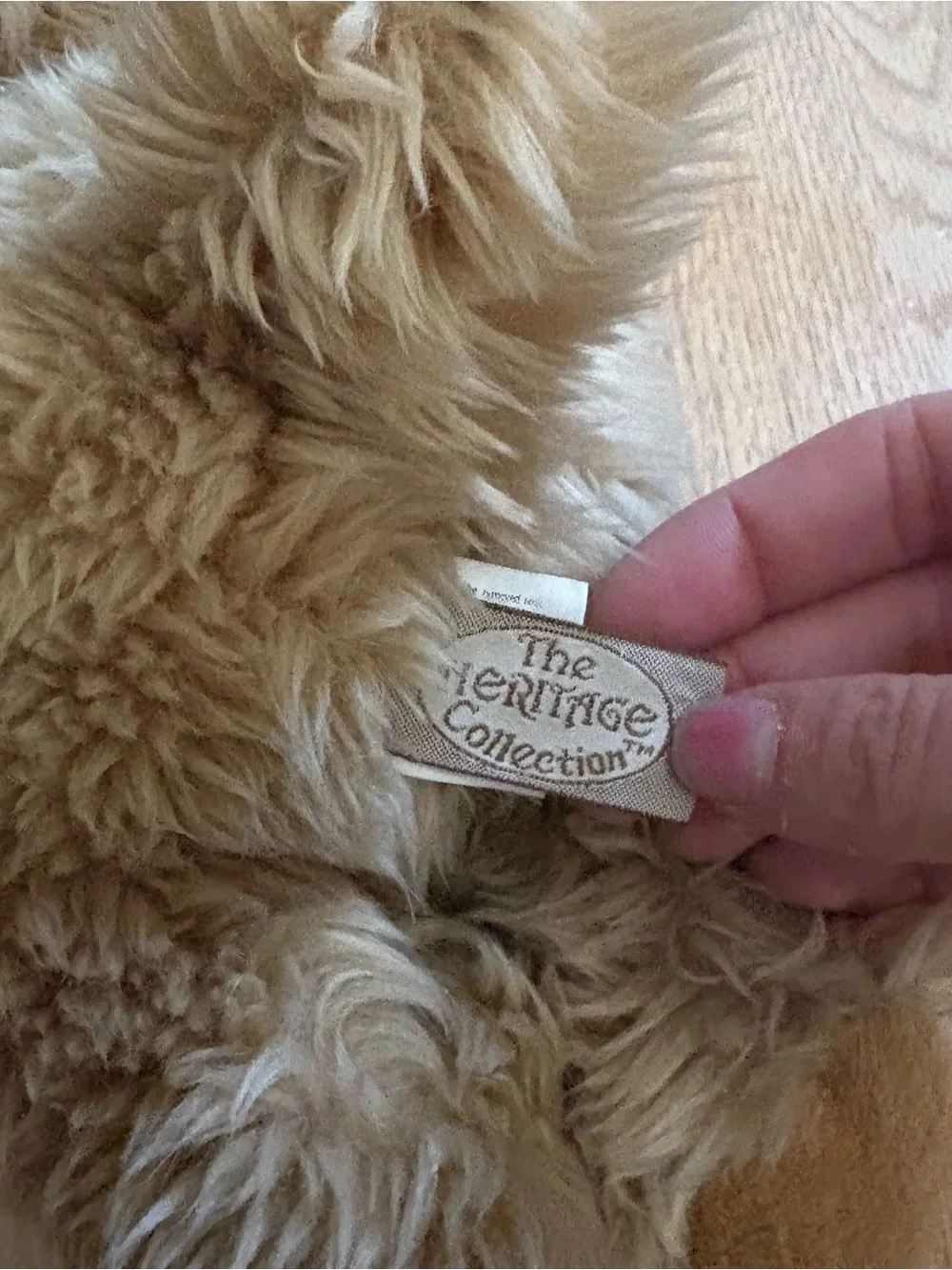 Vintage Heritage Company Labradoodle Shaggy Dog Plush Stuffed Animal Laying